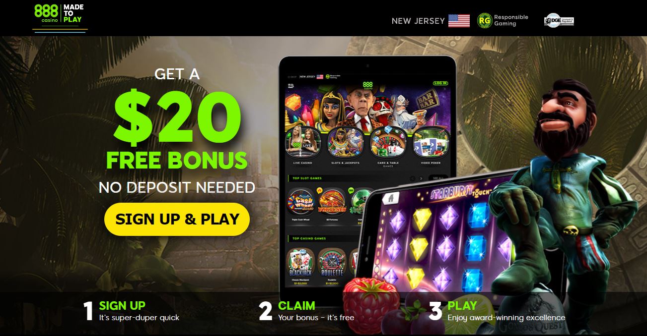 888 Casino Main Page