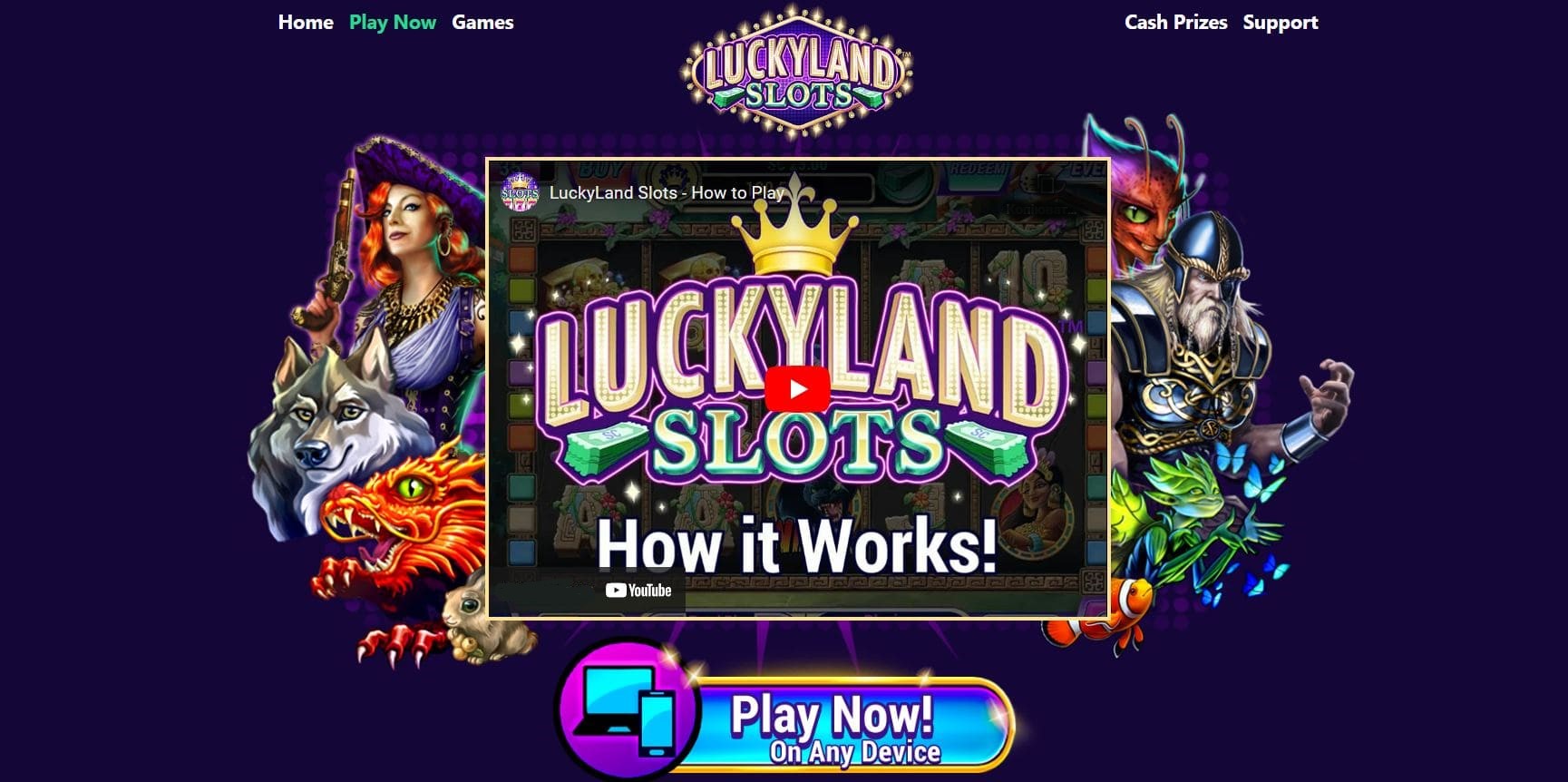 LuckyLand Slots Casino Review Get 7k Gold Coins 10 Free Sweeps   LuckyLand Slots Main Screen 