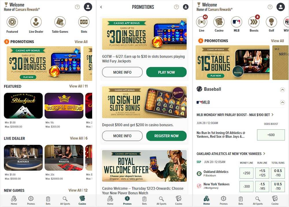 Caesars Casino Mobile