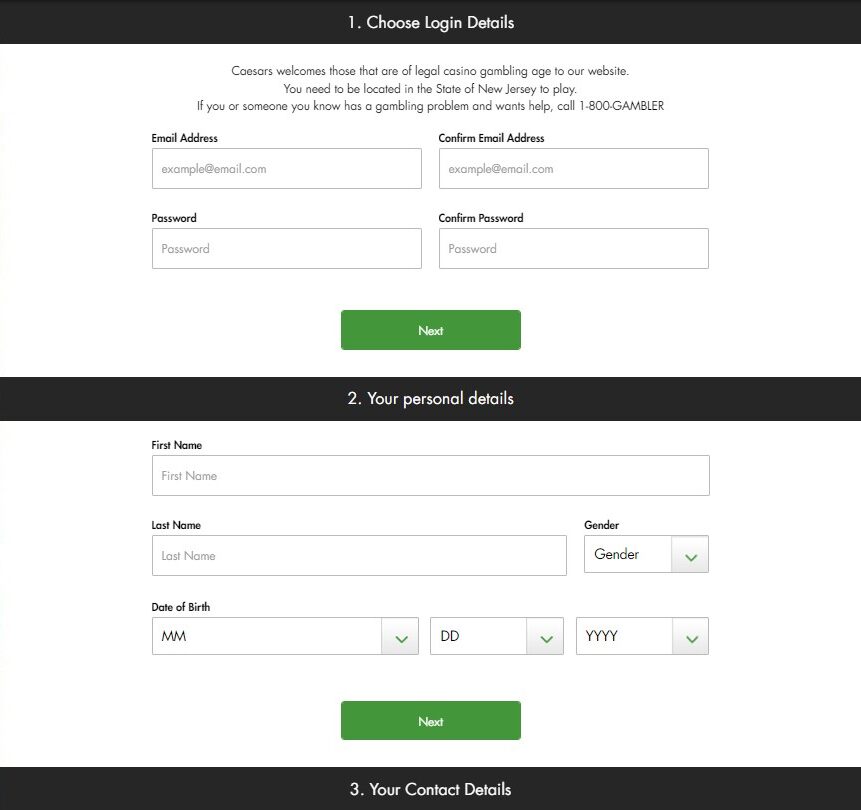 Tropicana Casino Registration