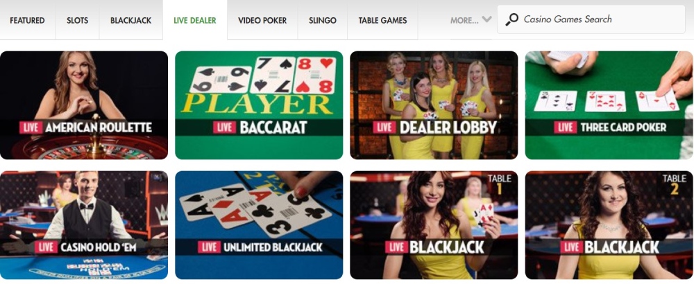 Tropicana Casino Live Dealer Games