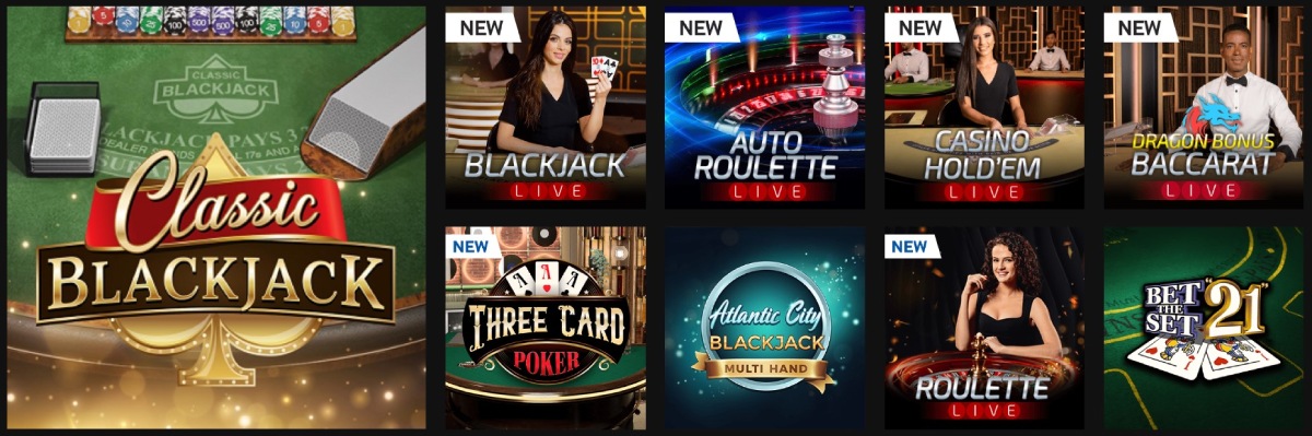 Betway Casino Table Games